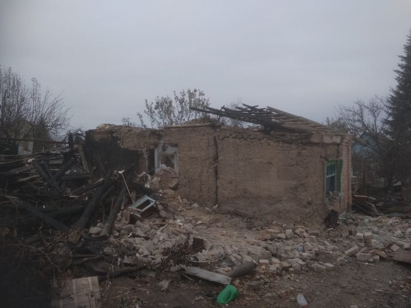 На Руднике сгорел дом