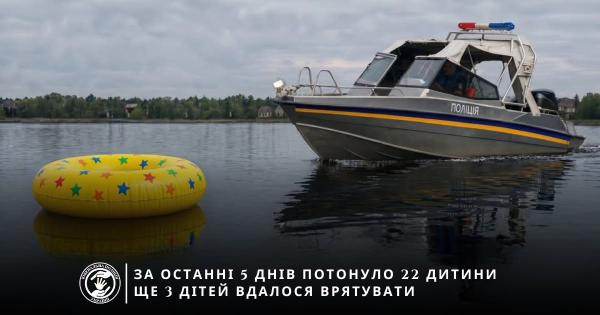 КРИТИЧНА СТАТИСТИКА: Вода не прощає помилок! Ювенальна поліція звертається до кожного з батьків!