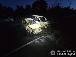 На Дніпропетровщині поліцейські затримали двох підлітків, які на замовлення рф спалили військовий автомобіль та релейну шафу