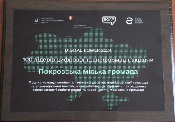 ПОКРОВ УВІЙШОВ ДО 100 ЛІДЕРІВ ЦИФРОВОЇ ТРАНСФОРМАЦІЇ УКРАЇНИ